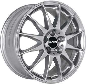 7.0x17/5x100 CB68.0 ET45 Ronal R54 Hyper Silver