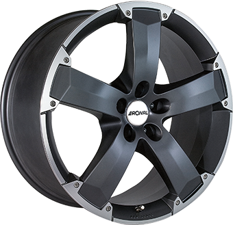 8.0x18/5x108 CB76.0 ET42 Ronal R47 Anthracite / Polish