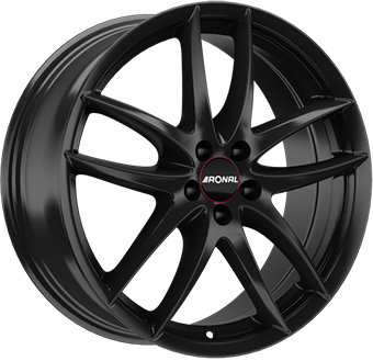 7.0x17/5x112 CB57.1 ET45 Ronal R46M Gloss Black