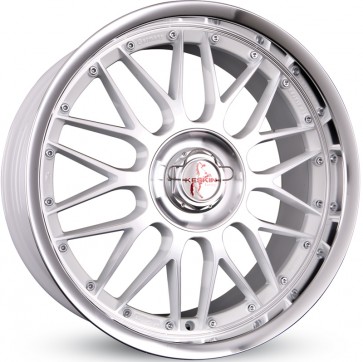 9.5x19/5x100 CB72.6 ET30 Keskin-Tuning KT4 White Front Polish