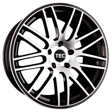8.5x18/5x120 CB72.5 ET35 TEC Speedwheels GT1 Black machined face CB: 72.5