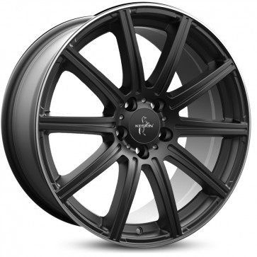 8x18/5x112 CB66.6 ET30 Keskin-Tuning KT16 Matt Black Lip Polish
