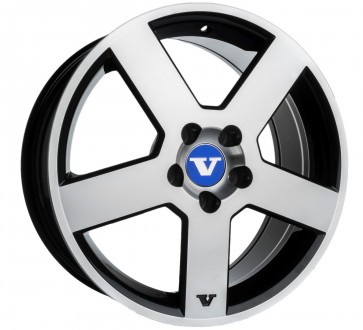 7.5x17/5x108 CB63.4 ET52 V-Wheels Pegasus Black Polished