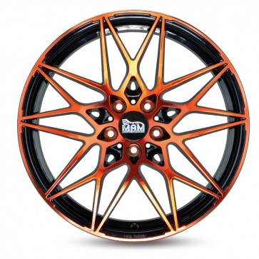 8.5x19/5x112 CB72.6 ET45 MAM B2 Black Front Orange