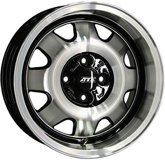 7.0x15/4x100 CB63.3 ET28 ATS CUP Gloss Black / Polished