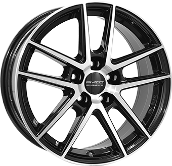 8.0x18/5x112 CB70.1 ET45 ANZIO SPLIT Gloss Black / Polished