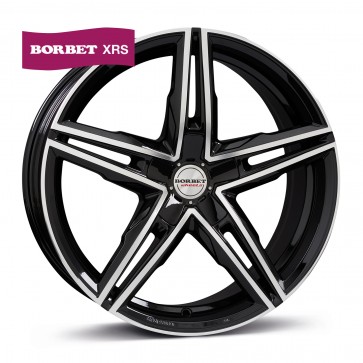 8x18/5x112 CB72.5 ET48 Borbet XRS black polished glossy