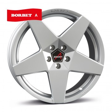 8x18/5x112 CB66.5 ET37 Borbet A brilliant silver