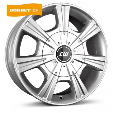 7.5x17/5x160 CB65.1 ET47 Borbet CH crystal silver