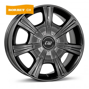 7.5x17/5x130 CB89.1 ET63 Borbet CH mistral anthracite glossy