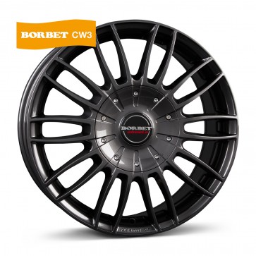 7.5x18/5x127 CB71.6 ET45 Borbet CW 3 mistral anthracite glossy
