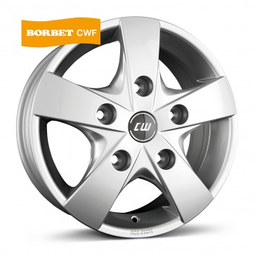 6.5x16/5x118 CB71.1 ET60 Borbet CWF crystal silver