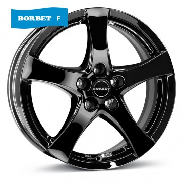 6.5x16/5x112 CB72.5 ET38 Borbet F black glossy
