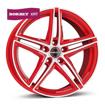 8x18/5x120 CB72.5 ET30 Borbet XRT racetrack red polished
