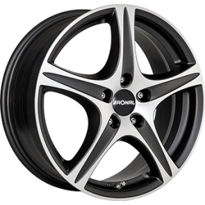 8.0x18/5x112 CB66.5 ET30 Ronal R56 Dull Black / Polished