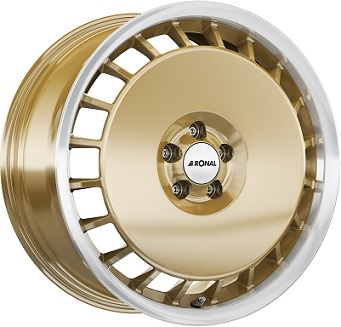 7.5x16/4x100 CB68.0 ET38 Ronal R50A Gold / Polish