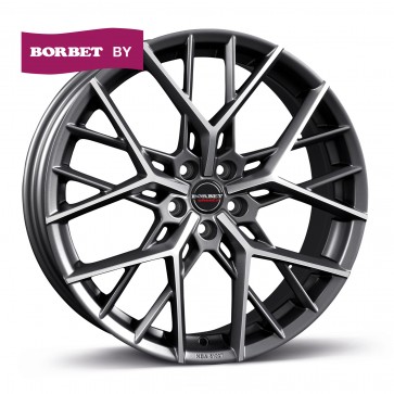 8.5x21/5x114.3 CB70.6 ET35 Borbet BY  titan polished matt