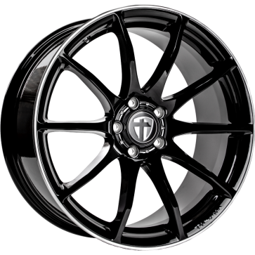 19/5x112 CB1.0 ET40 Tomason TN1 black rim polished
