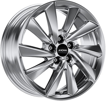 7.5x18/5x100 CB68.0 ET48 Ronal R70 Hyper Silver