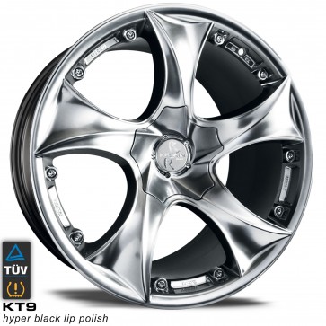 8x19/ Keskin-Tuning KT9 Hyper Black Lip Polish