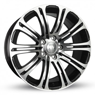 8x19/5x120 CB74.1 ET15 MAM B1 Black Front Polish