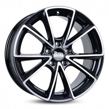 8x18/5x112 CB66.6 ET35 MAM A5 Black Front Polish