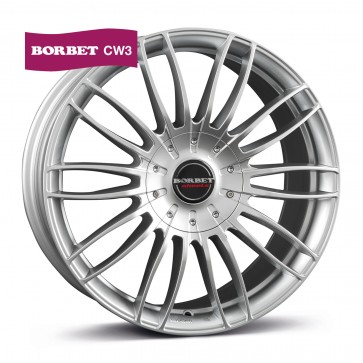 7.5x18/5x120 CB65.1 ET35 Borbet CW 3 sterling silver