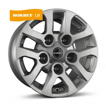 8x16/5x165.1 CB113 ET5 Borbet LD silver
