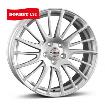 8x17/5x112 CB72.5 ET45 Borbet LS2 brilliant silver