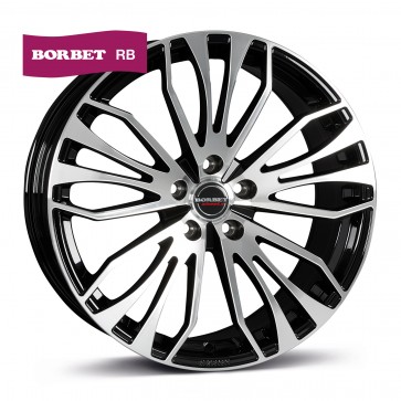 8x18/5x112 CB66.5 ET30 Borbet RB black polished