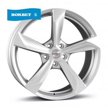 10x22/5x112 CB66.5 ET35 Borbet S brilliant silver
