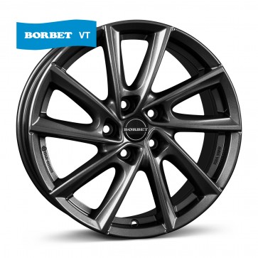 7.5x17/5x112 CB66.6 ET52 Borbet VT mistral anthracite glossy