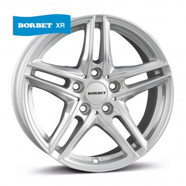 8x17/5x120 CB72.5 ET30 Borbet XR brilliant silver