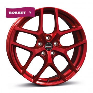 8x19/5x112 CB72.5 ET50 Borbet Y candy red