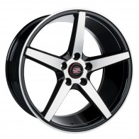 8.5x19/5x112 CB66.6 ET35 Barzetta Capitano Black Polished