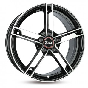 7.5x18/5x120 CB72.6 ET35 MAM W4 Black Front Polish