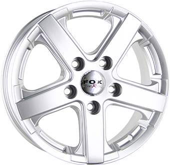 6.5x15/5x160 CB89.1 ET50 Fox Wheels VIPER Silver