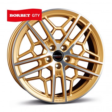 8.5x19/5x112 CB72.5 ET45 Borbet GTY gold polished matt