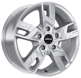 7.0x17/5x114 CB66.1 ET45 Ronal R64 Silver