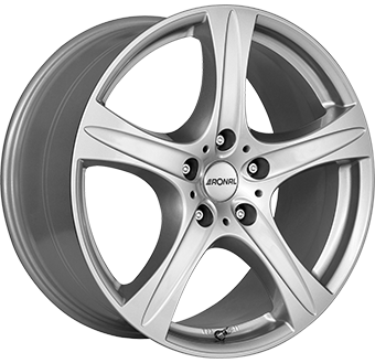 8.5x18/5x120 CB82.0 ET45 Ronal R55 SUV Crystal Silver