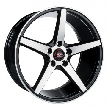 8.5x19/5x112 CB66.6 ET45 Barzetta Capitano Black Polished