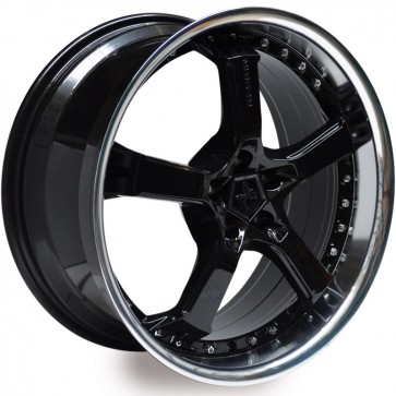 9.5x19/5x100 CB63.4 ET25 Keskin-Tuning KT10 Black Lip Polish