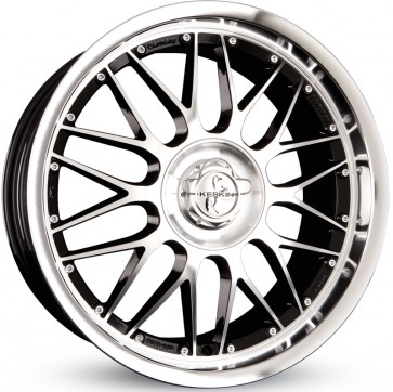 9.5x18/5x112 CB72.6 ET25 Keskin-Tuning KT4 Black Front Polish