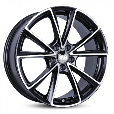 8x19/5x112 CB66.6 ET45 MAM A5 Matt Black Front Polish