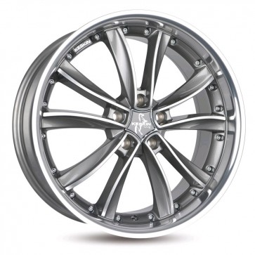 8.5x20/5x112 CB66.5 ET30 Keskin-Tuning KT13 Palladium Front Polish Steel Lip