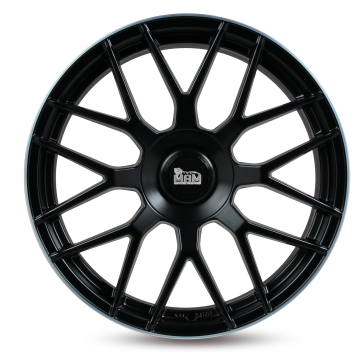 8.5x20/5x112 CB66.6 ET30 MAM GT1 Matt Black Lip Polish