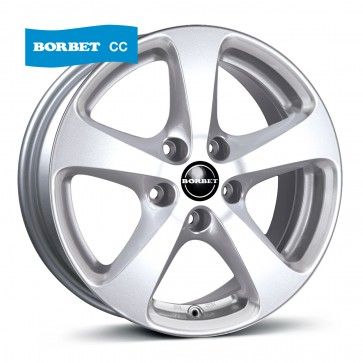 7x16/5x120 CB65.1 ET40 Borbet CC crystal silver