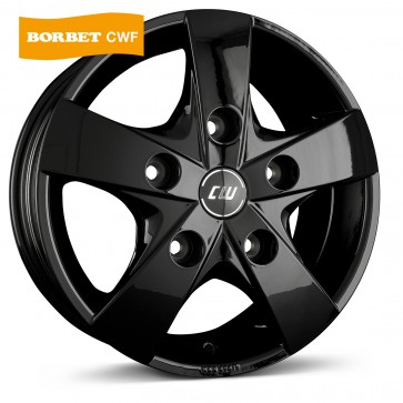 6.5x16/5x160 CB65.1 ET60 Borbet CWF black glossy
