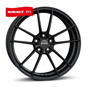 8x18/5x112 CB72.5 ET35 Borbet FF1 deep black matt