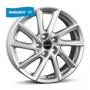 7.5x17/5x112 CB66.5 ET36 Borbet VT crystal silver